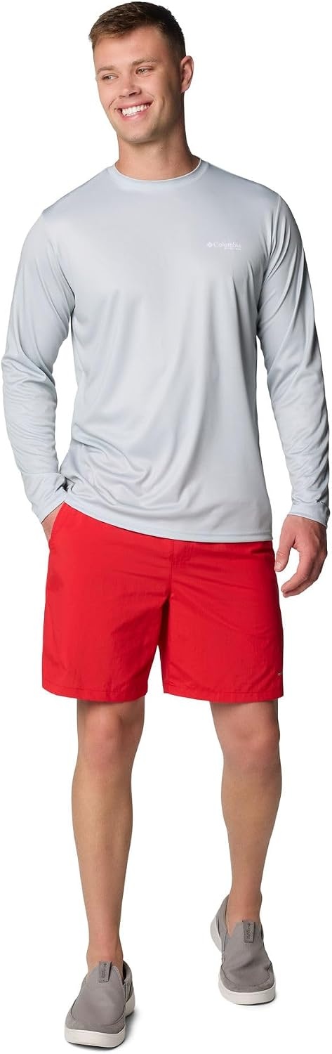 image:imageColumbia Mens PFG Backcast IV Quick Dry Swim ShortsRed Spark