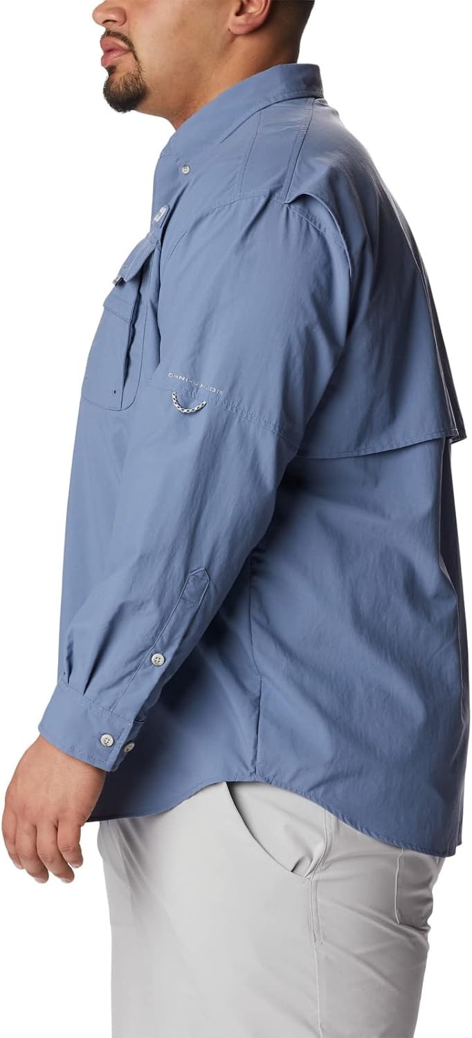 image:imageColumbia Mens PFG Bahama II Long Sleeve ShirtBluestone