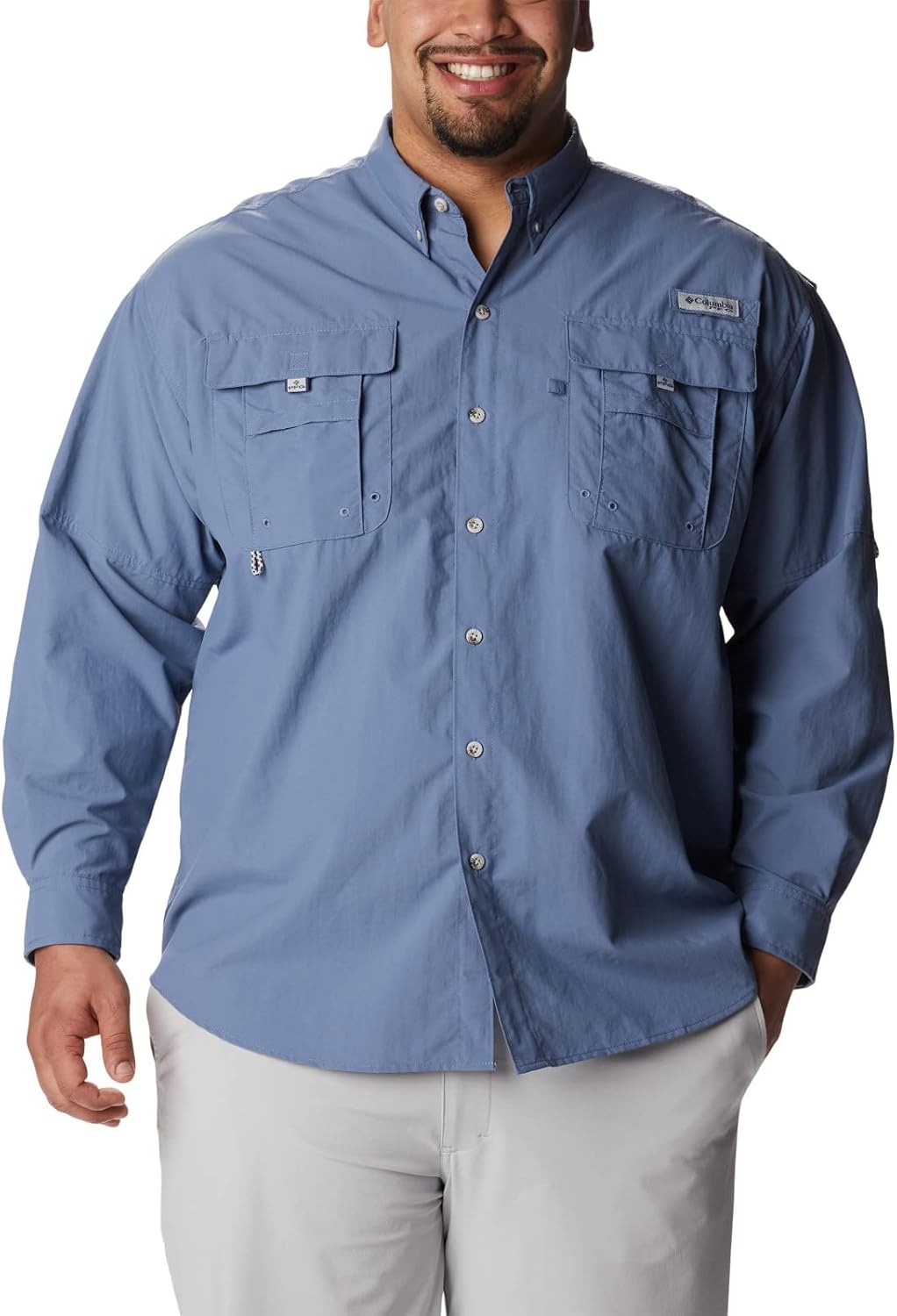 image:imageColumbia Mens PFG Bahama II Long Sleeve ShirtBluestone