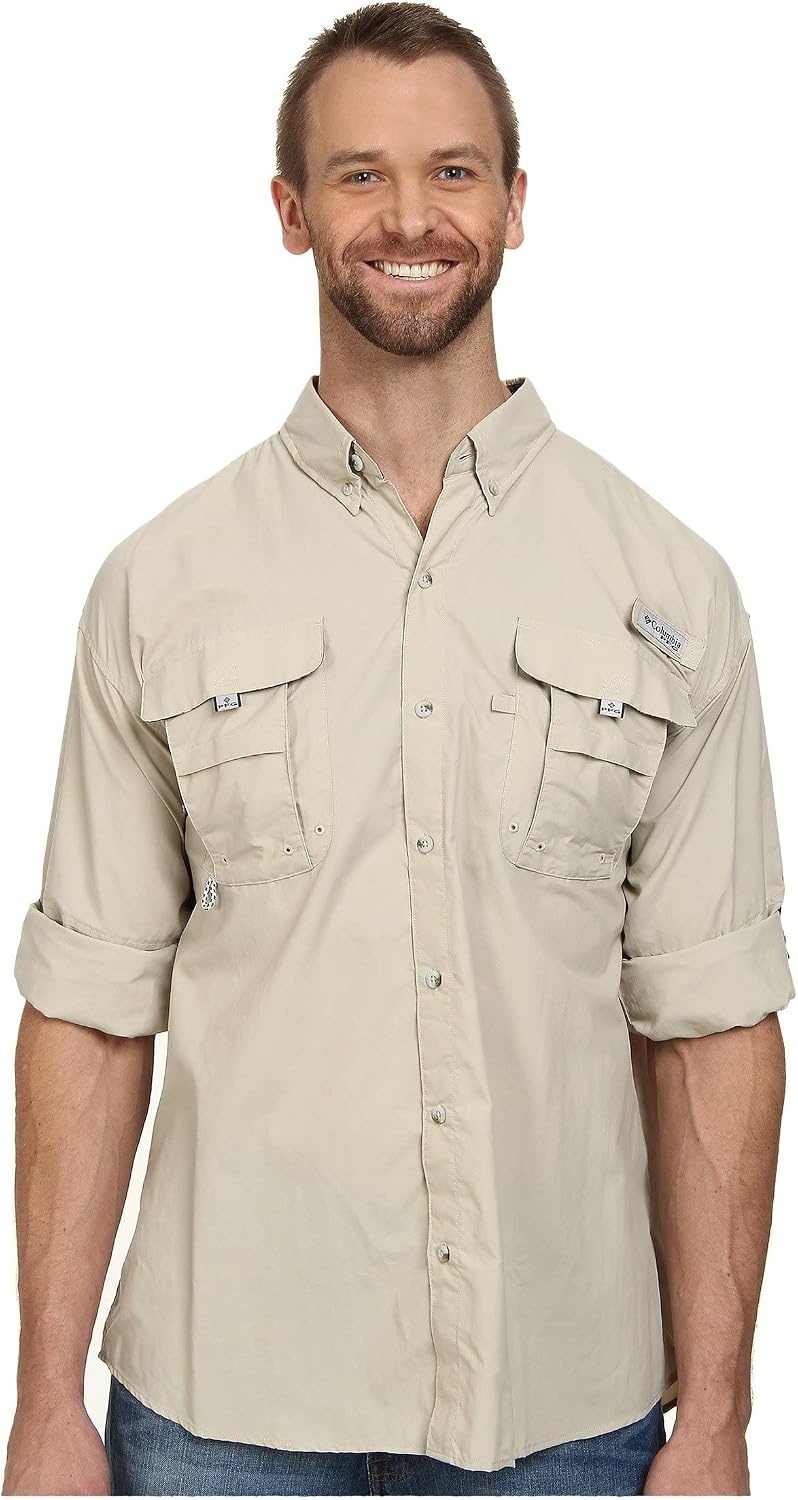 image:imageColumbia Mens PFG Bahama II Long Sleeve ShirtFossilRealtree Ap