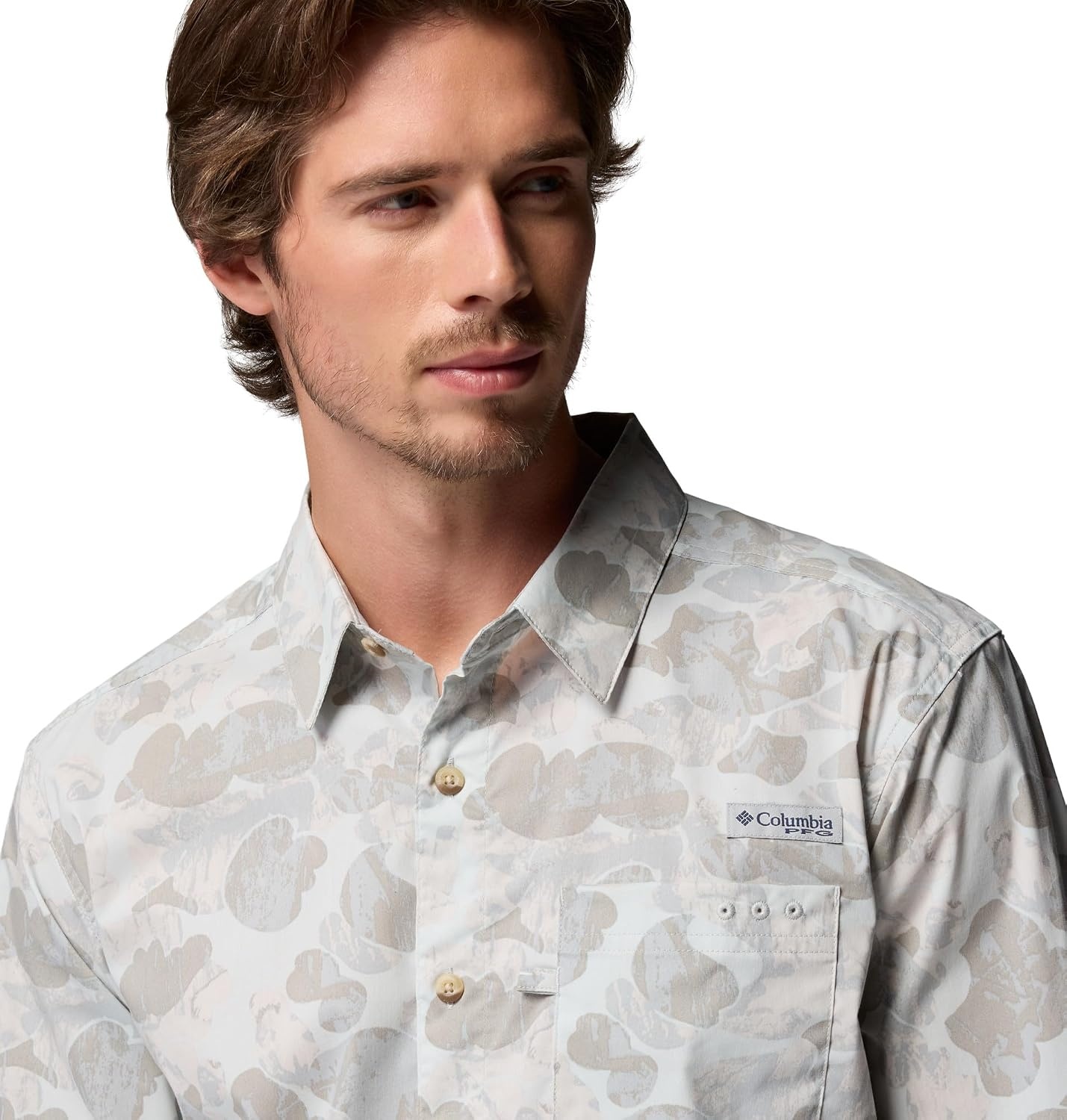 image:imageColumbia Mens PFG Harbor Peak Long Sleeve ShirtCool Grey Deltawoods