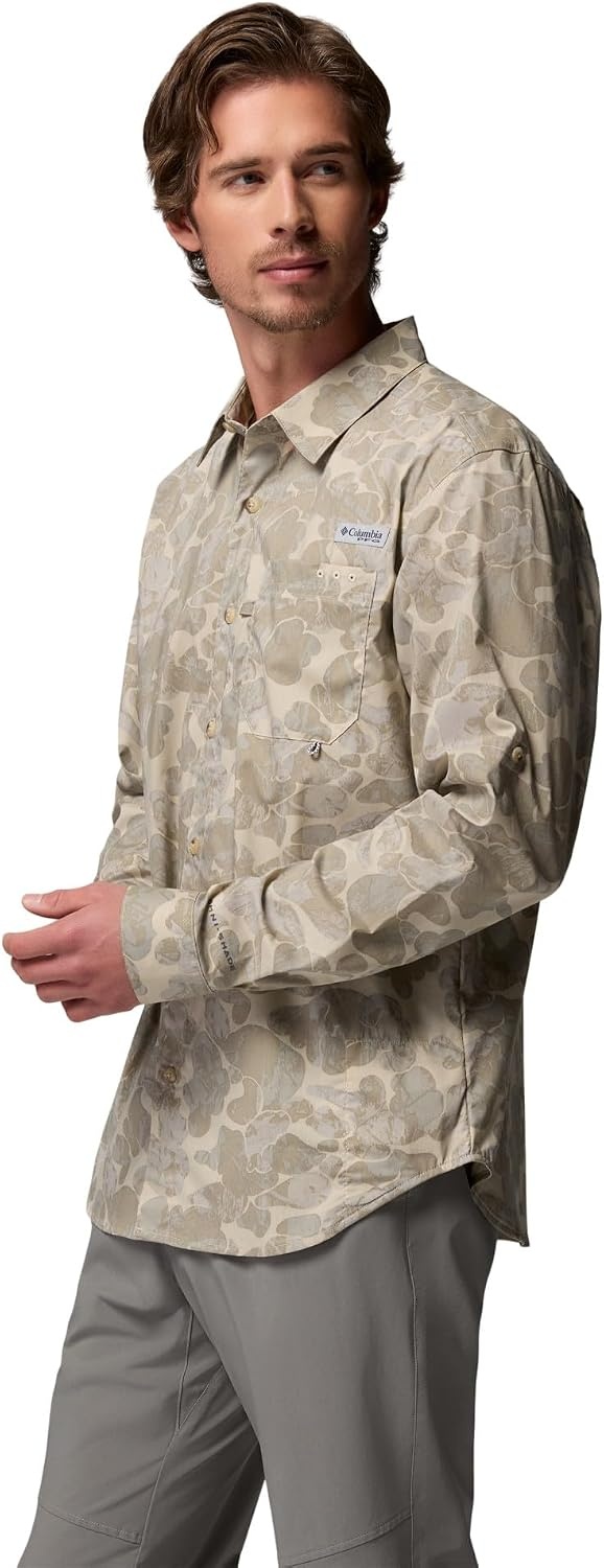 image:imageColumbia Mens PFG Harbor Peak Long Sleeve ShirtFossil Deltawoods