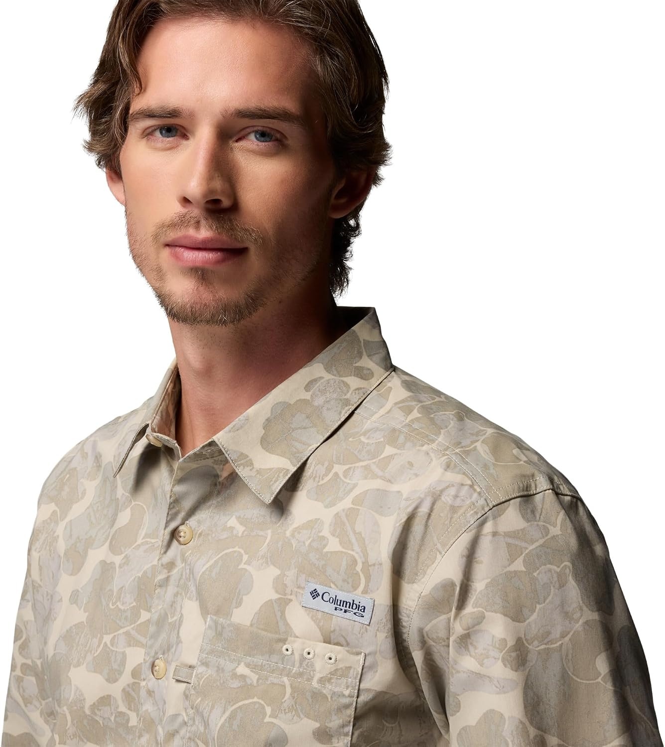 image:imageColumbia Mens PFG Harbor Peak Long Sleeve ShirtFossil Deltawoods