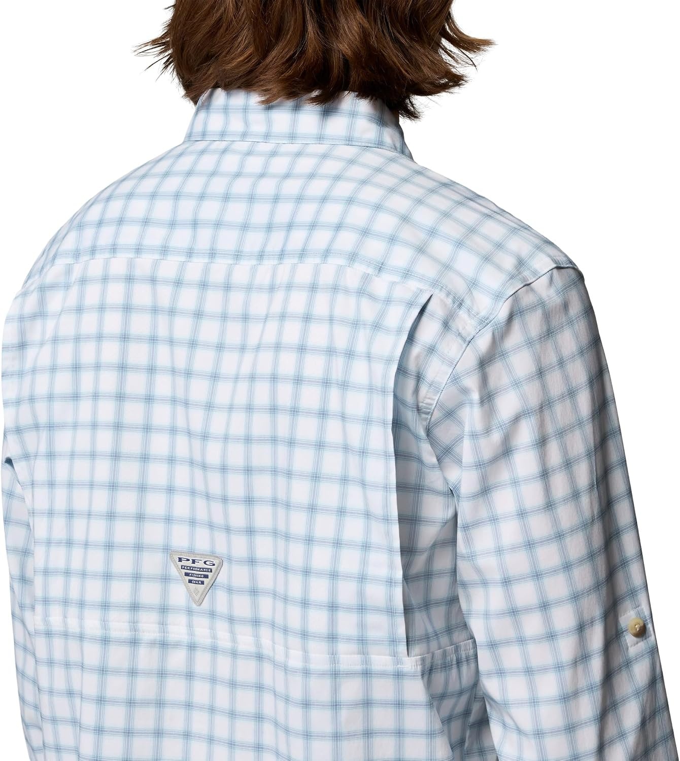 image:imageColumbia Mens PFG Harbor Peak Long Sleeve ShirtMarine Light Shoreline Ombre