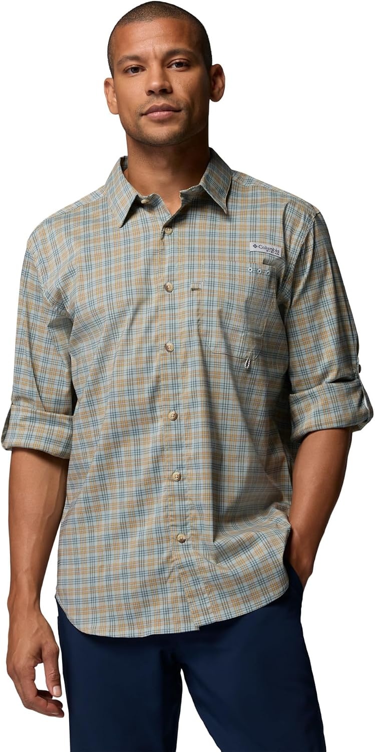 image:imageColumbia Mens PFG Harbor Peak Long Sleeve ShirtNiagara Dock Plaid
