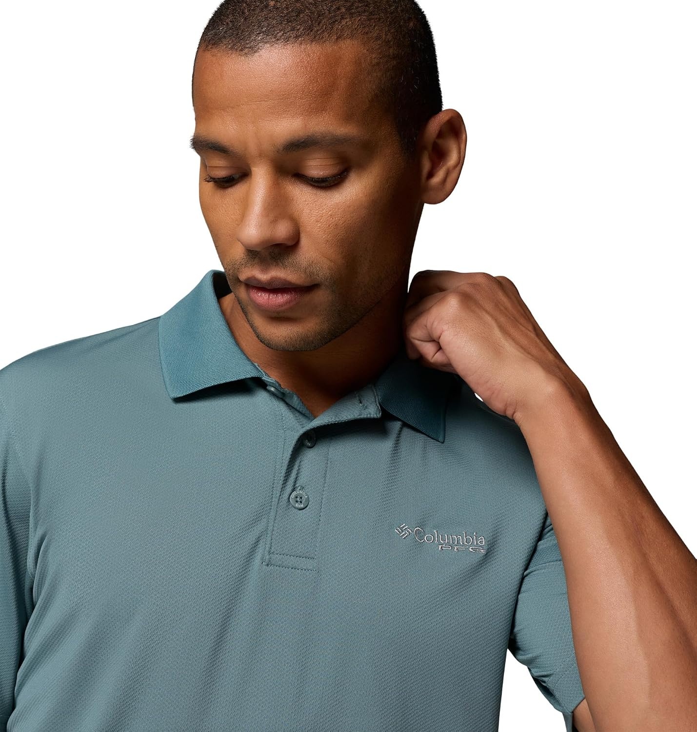image:imageColumbia Mens PFG Low Drag Offshore Short Sleeve Polo Metal Medium