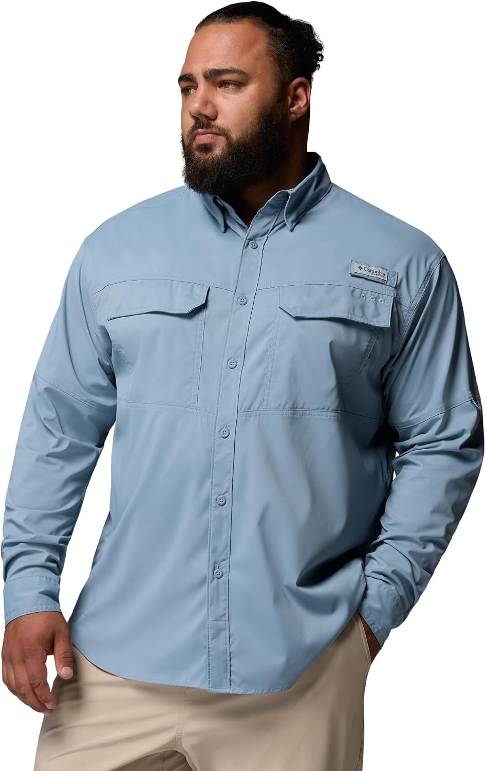 image:imageColumbia Mens PFG Skiff Guide ii Long Sleeve ShirtDockside Blue