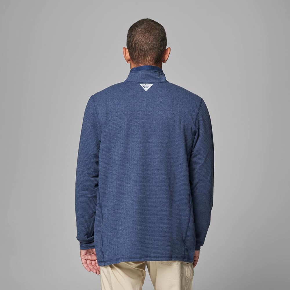 image:imageColumbia Mens PFG Slack Tide Quarter ZipDockside BlueCollegiate Navy