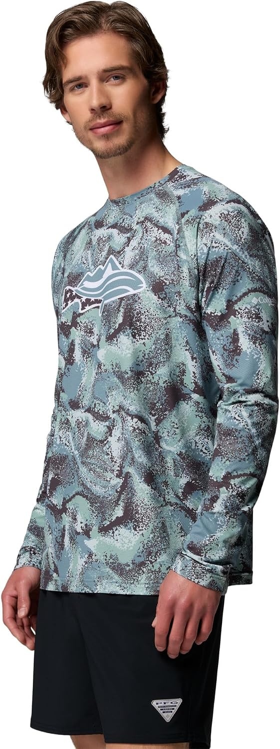 image:imageColumbia Mens PFG Solar Stream II Graphic Long SleeveMetal Watercover
