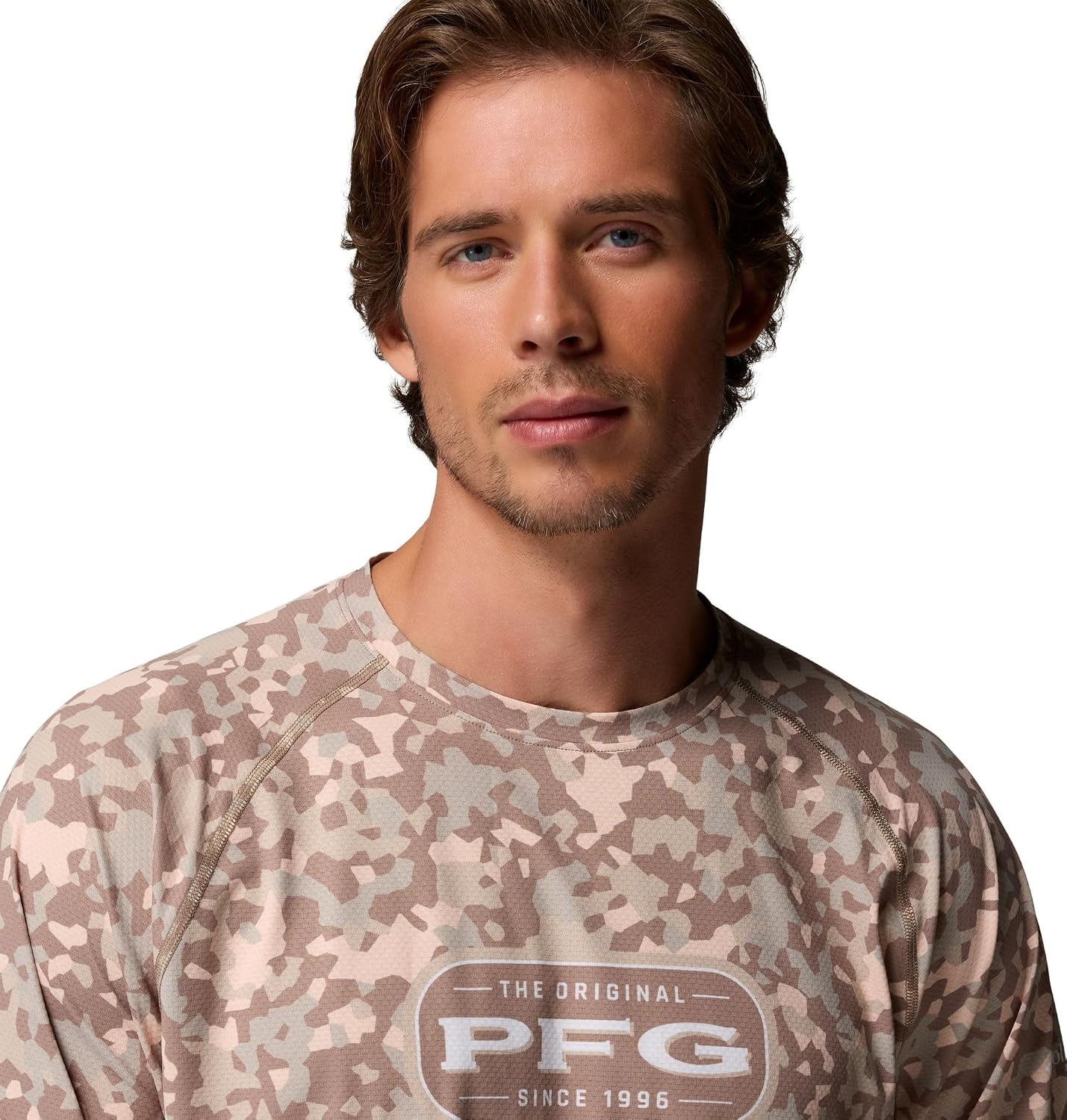 image:imageColumbia Mens PFG Solar Stream II Graphic Long SleeveTruffle Circulation