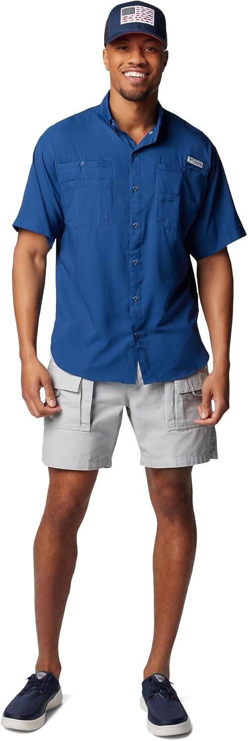 image:imageColumbia Mens PFG Tamiami II Short Sleeve Fishing ShirtCarbon