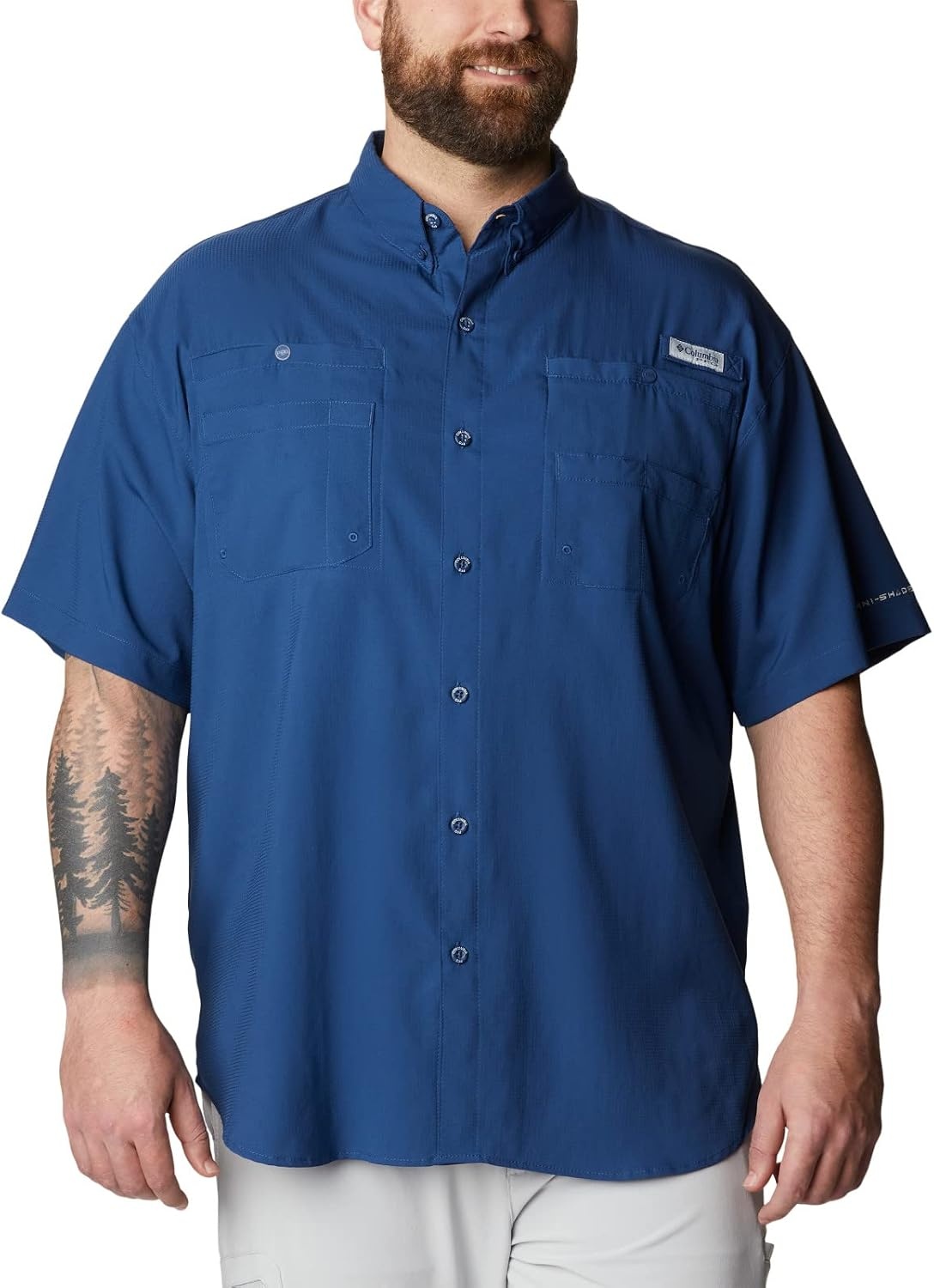image:imageColumbia Mens PFG Tamiami II Short Sleeve Fishing ShirtCarbon