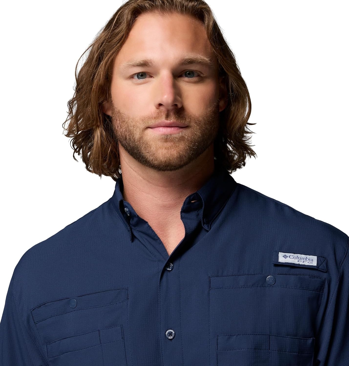 image:imageColumbia Mens PFG Tamiami II Short Sleeve Fishing ShirtCollegiate Navy