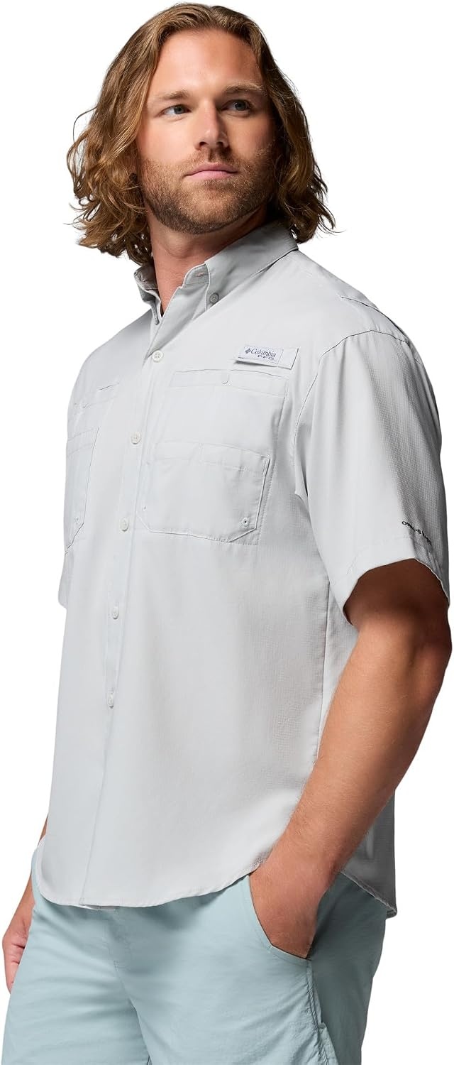 image:imageColumbia Mens PFG Tamiami II Short Sleeve Fishing ShirtCool Grey