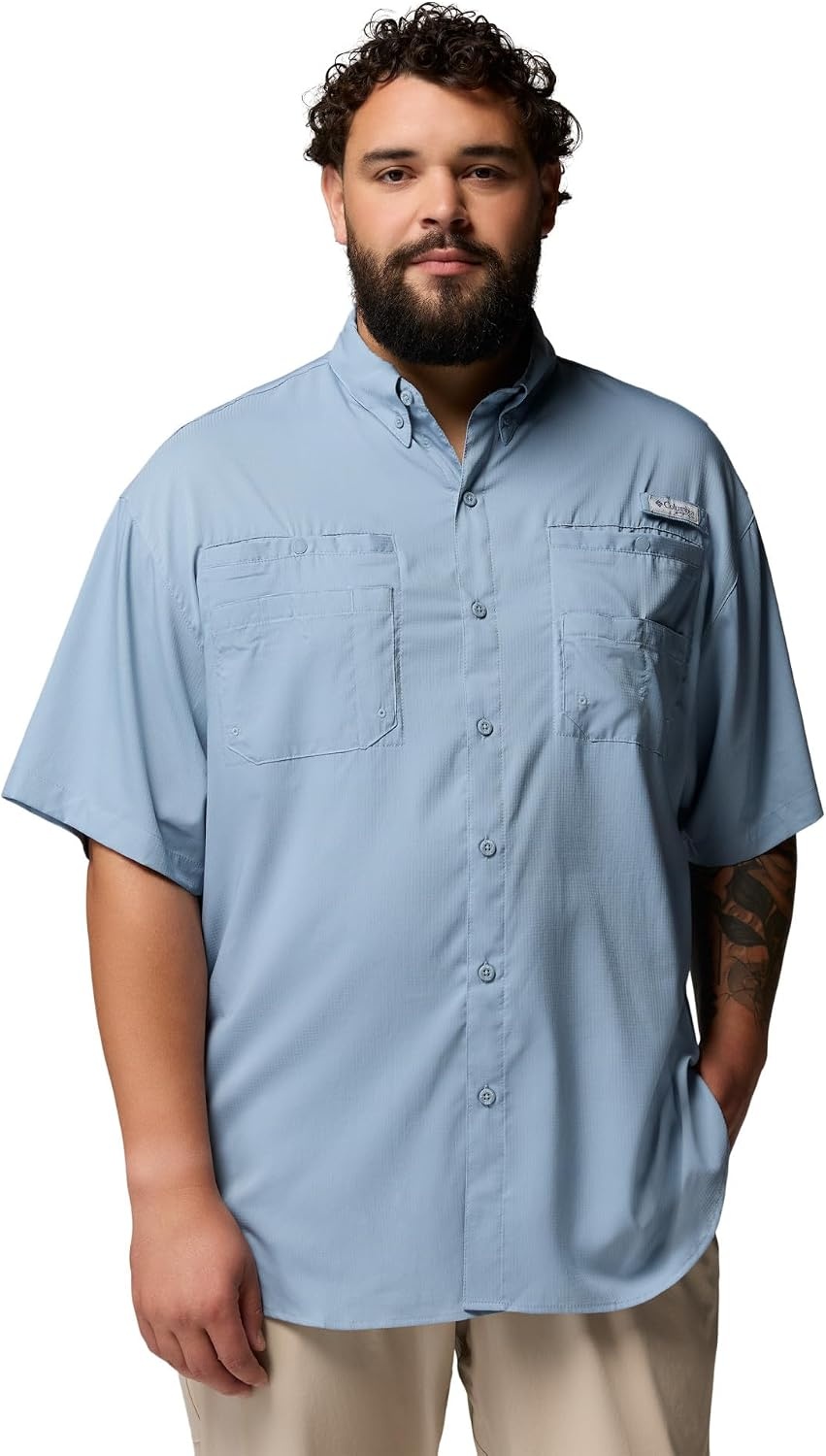 image:imageColumbia Mens PFG Tamiami II Short Sleeve Fishing ShirtDockside Blue