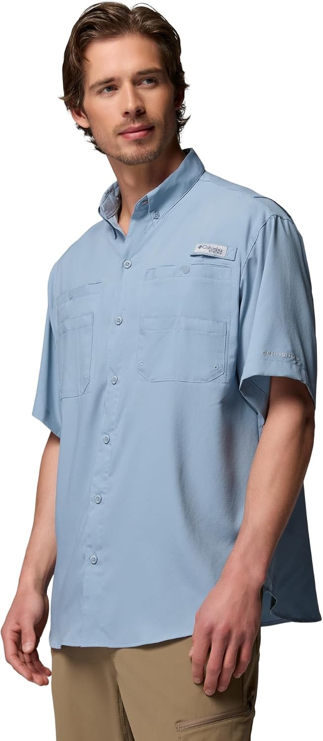 image:imageColumbia Mens PFG Tamiami II Short Sleeve Fishing ShirtDockside Blue