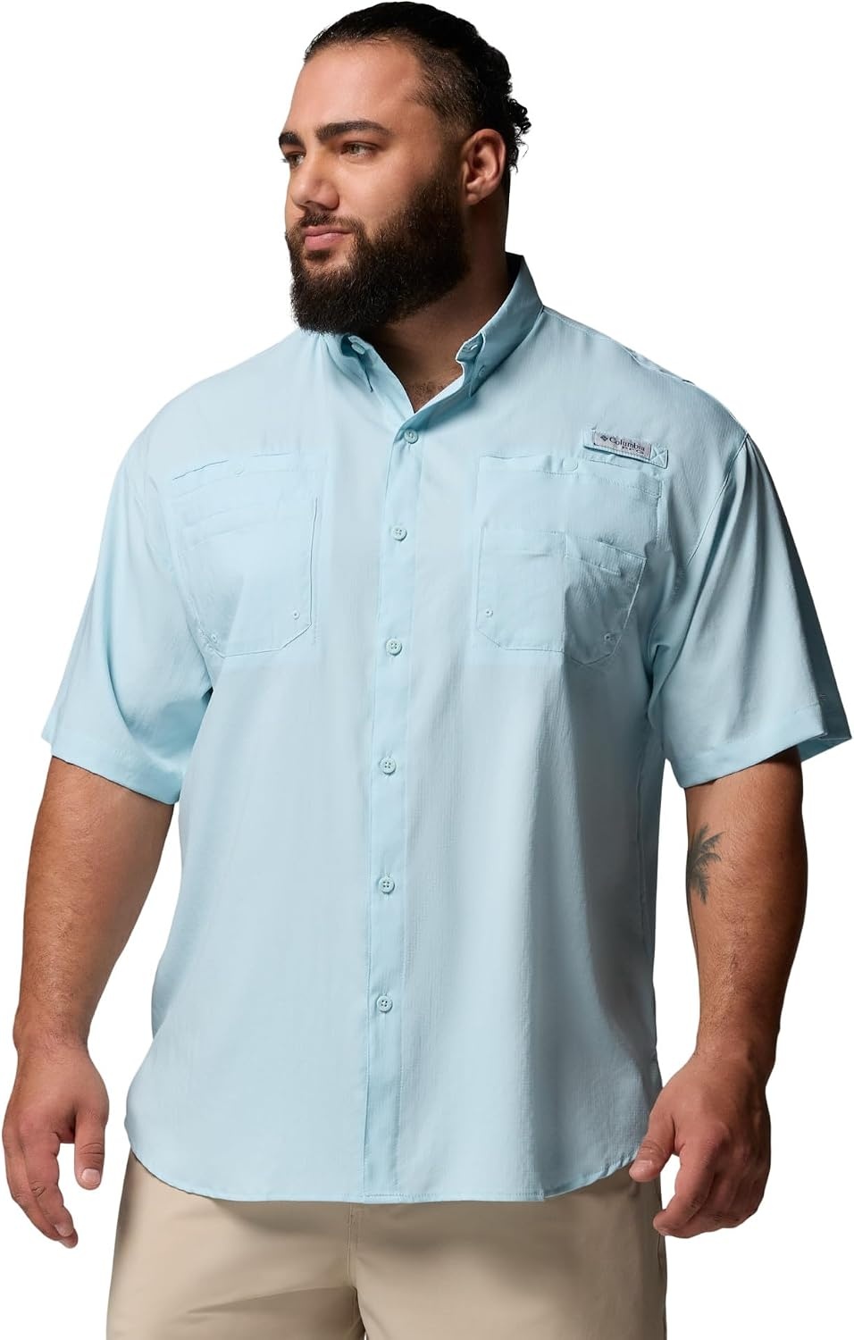 image:imageColumbia Mens PFG Tamiami II Short Sleeve Fishing ShirtMarine Light
