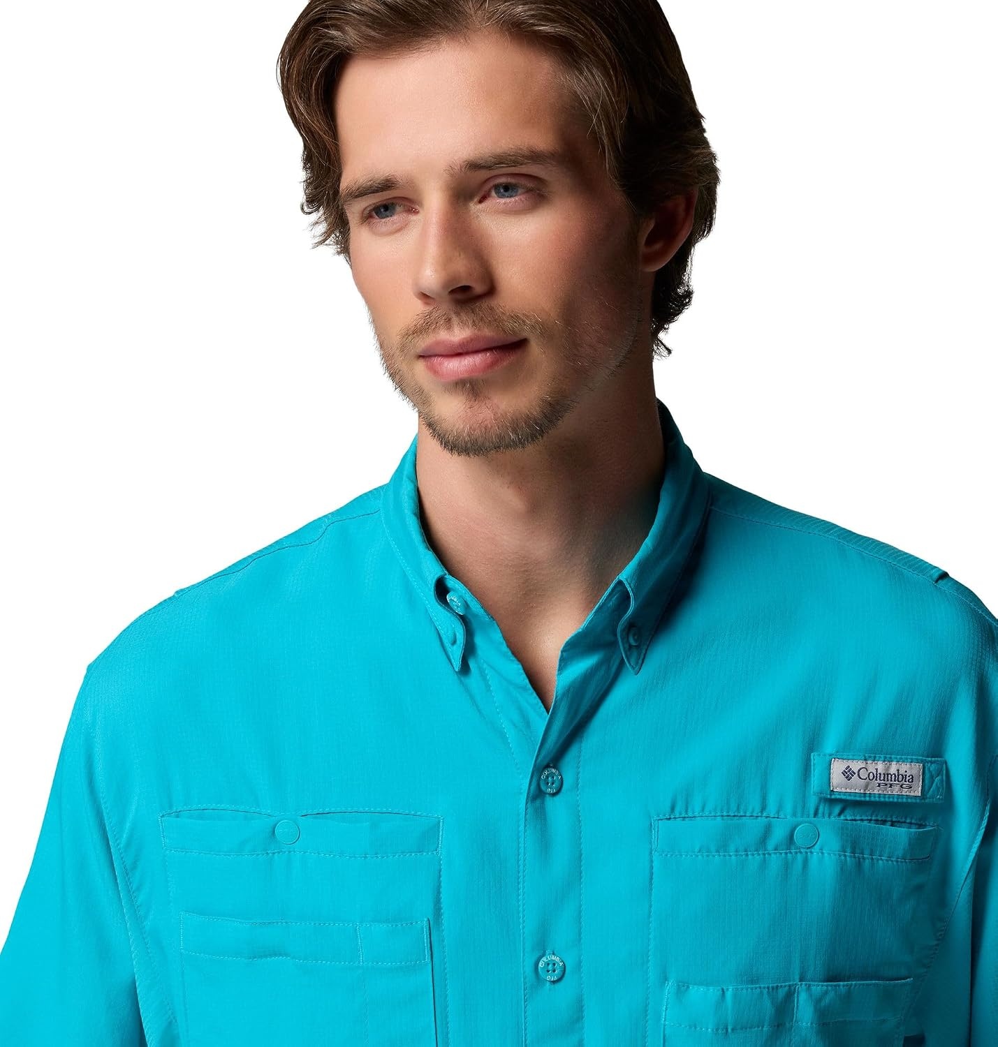 image:imageColumbia Mens PFG Tamiami II Short Sleeve Fishing ShirtOcean Teal