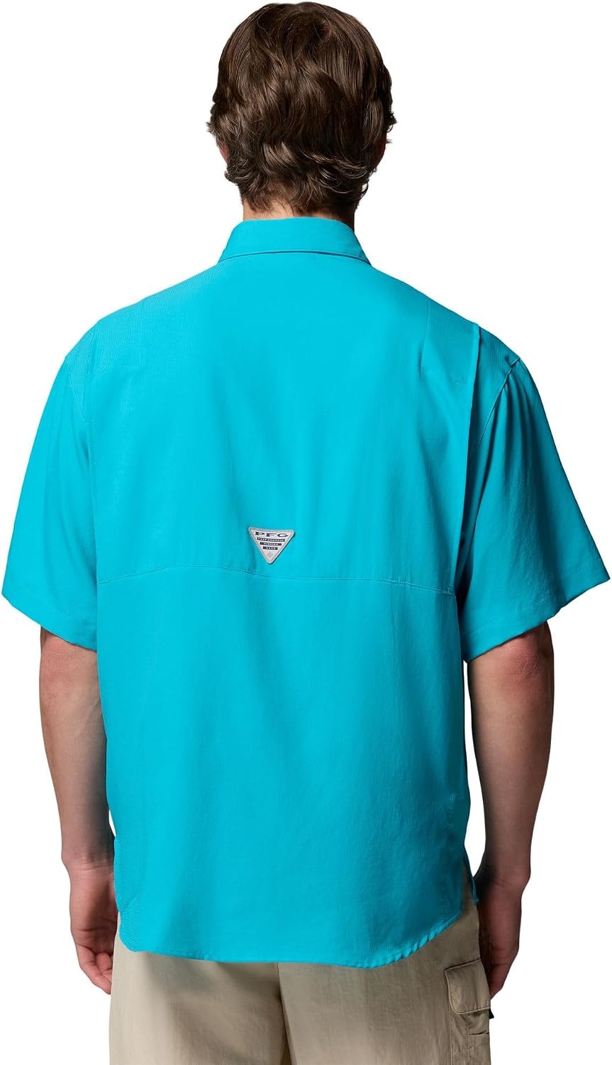 image:imageColumbia Mens PFG Tamiami II Short Sleeve Fishing ShirtOcean Teal