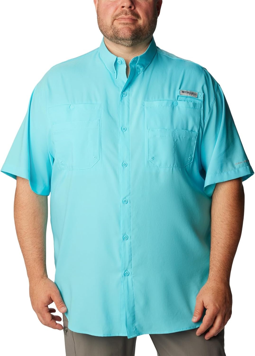image:imageColumbia Mens PFG Tamiami II Short Sleeve Fishing ShirtOpal Blue