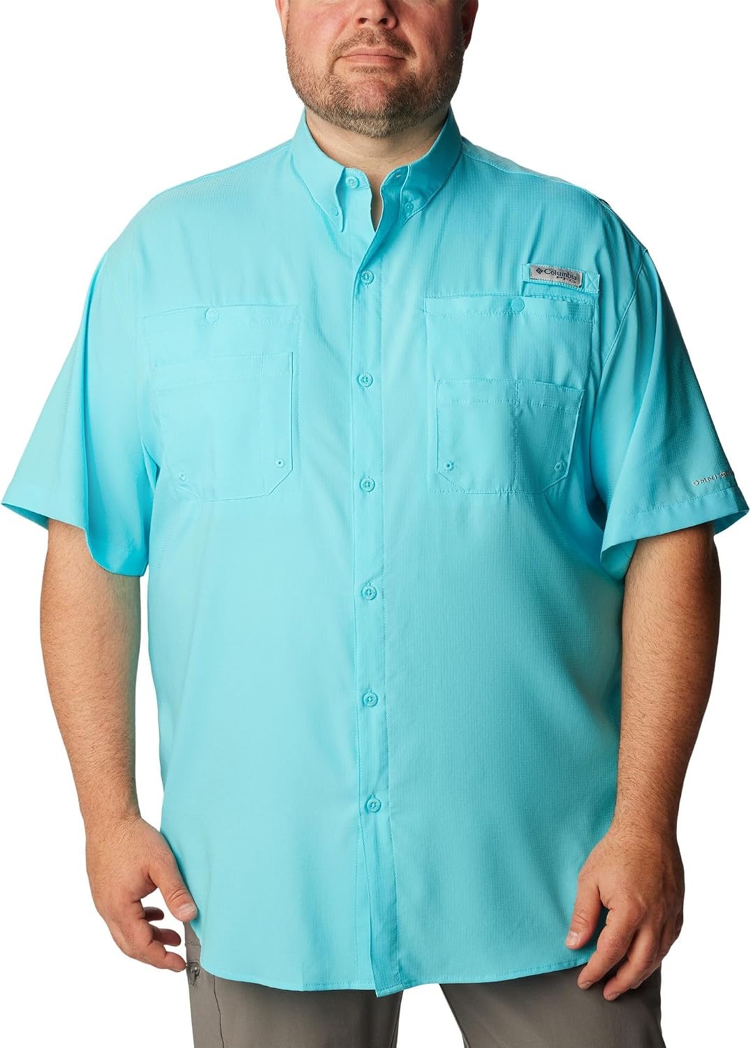 image:imageColumbia Mens PFG Tamiami II Short Sleeve Fishing ShirtOpal Blue