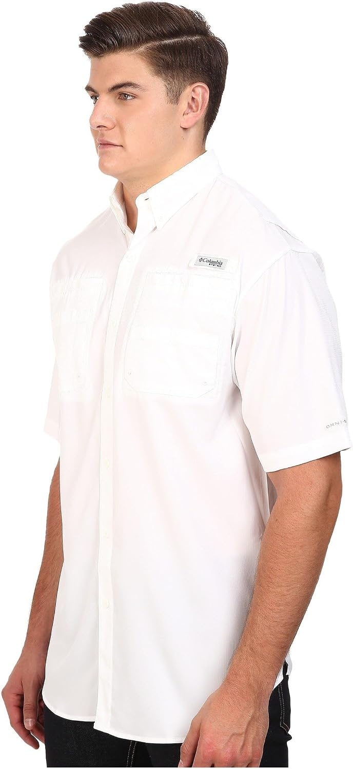 image:imageColumbia Mens PFG Tamiami II Short Sleeve Fishing ShirtWhite