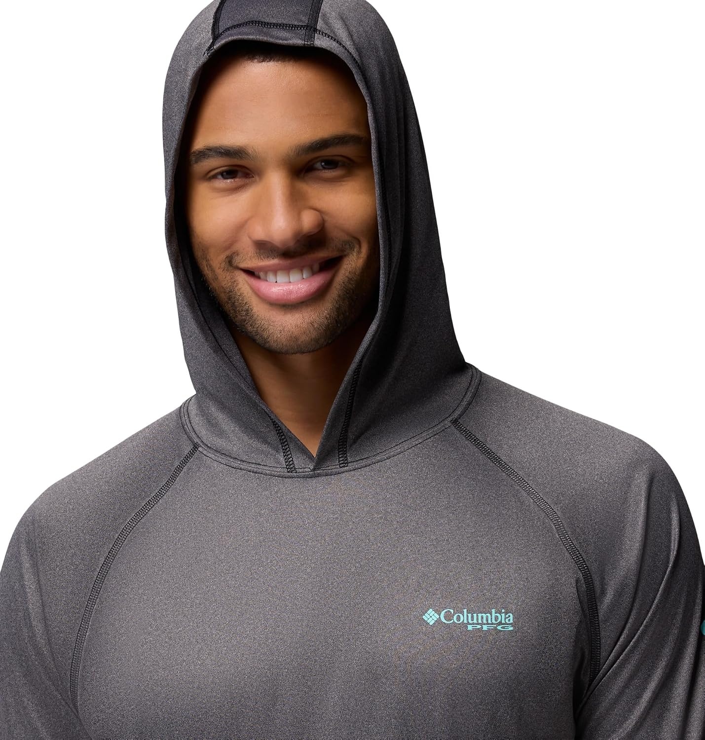 image:imageColumbia Mens PFG Terminal Tackle HoodieBlack HeatherGulf Stream Logo