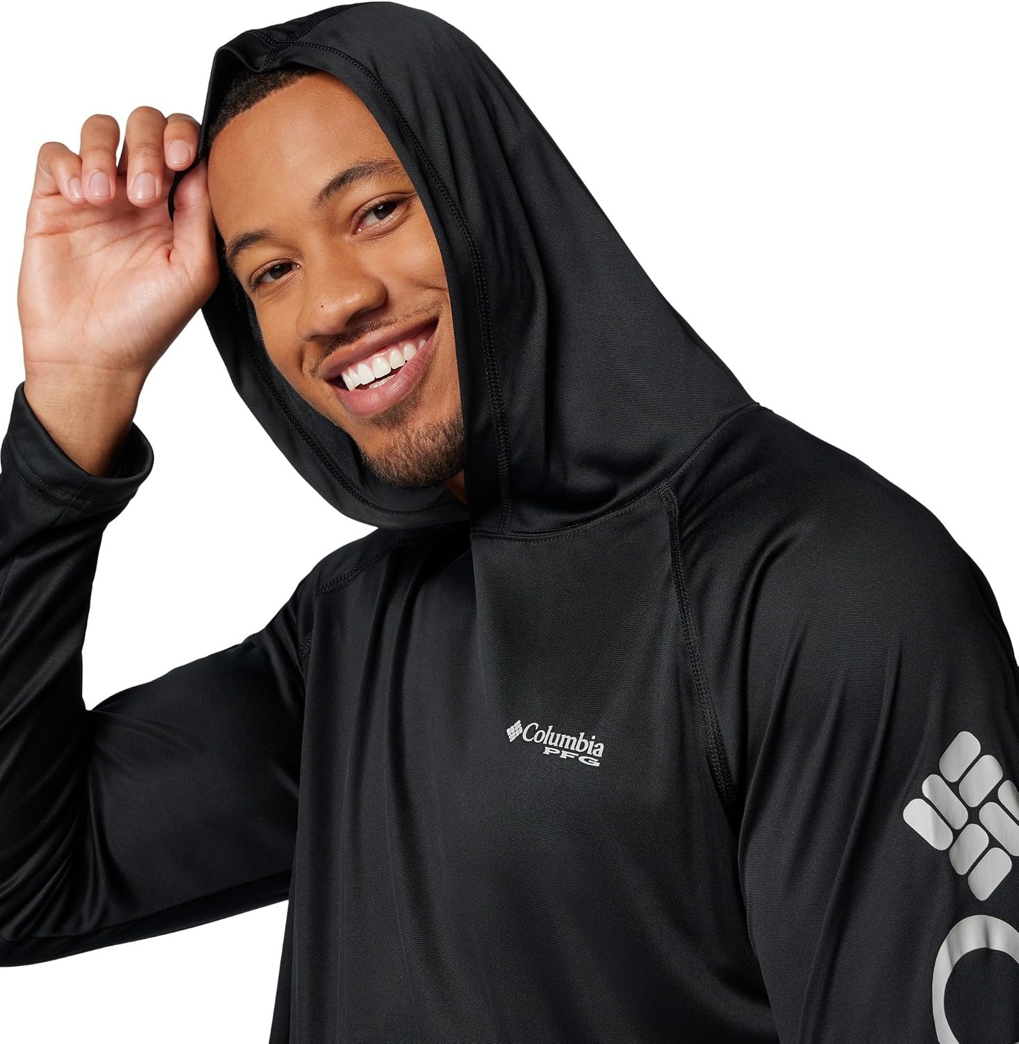 image:imageColumbia Mens PFG Terminal Tackle HoodieBlackCool Grey Logo