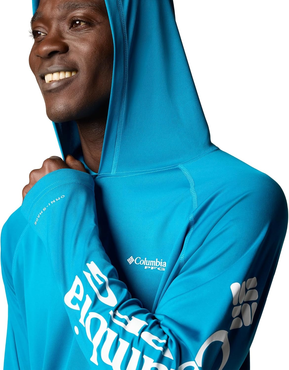image:imageColumbia Mens PFG Terminal Tackle HoodieBlue EchoWhite Logo