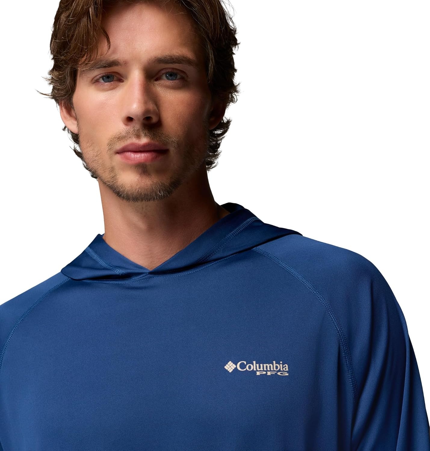 image:imageColumbia Mens PFG Terminal Tackle HoodieCarbonAncient Fossil Logo