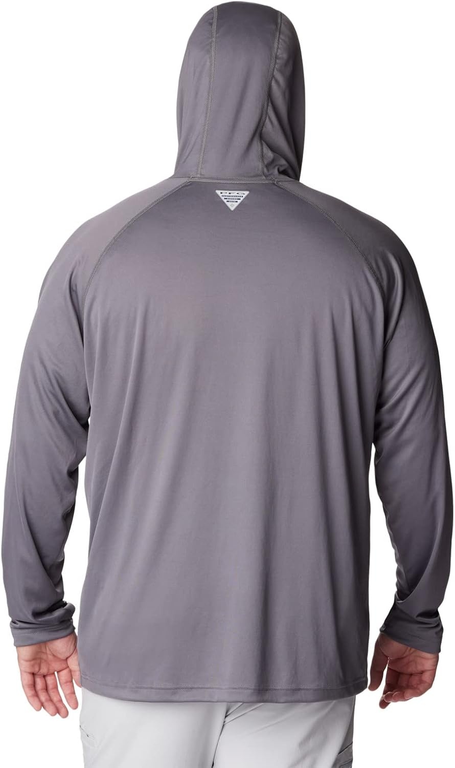 image:imageColumbia Mens PFG Terminal Tackle HoodieCity GreyCocoa Butter Logo