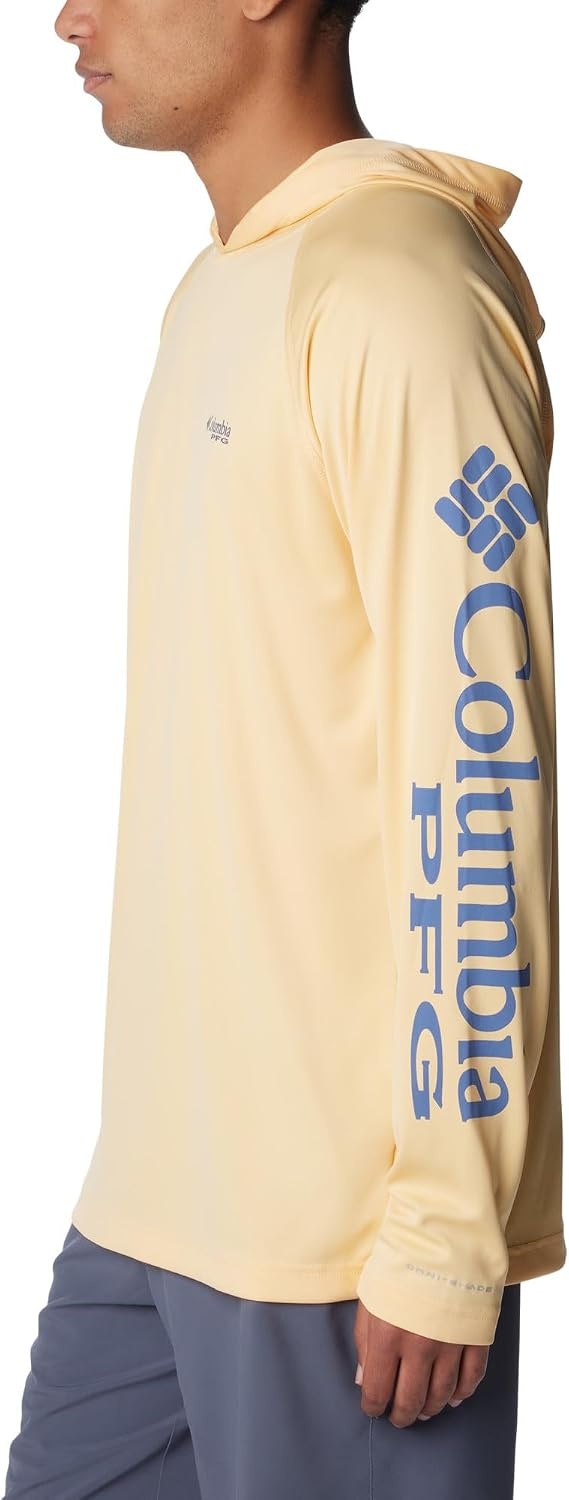 image:imageColumbia Mens PFG Terminal Tackle HoodieCocoa ButterBluebell Logo