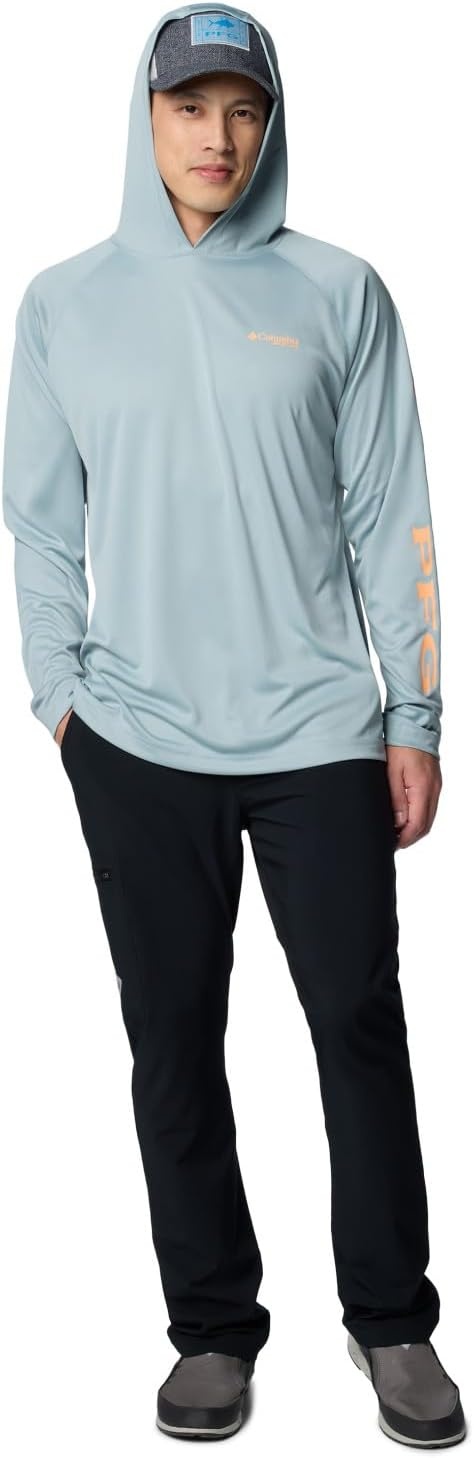 image:imageColumbia Mens PFG Terminal Tackle HoodieCrushed BlueBright Nectar Logo