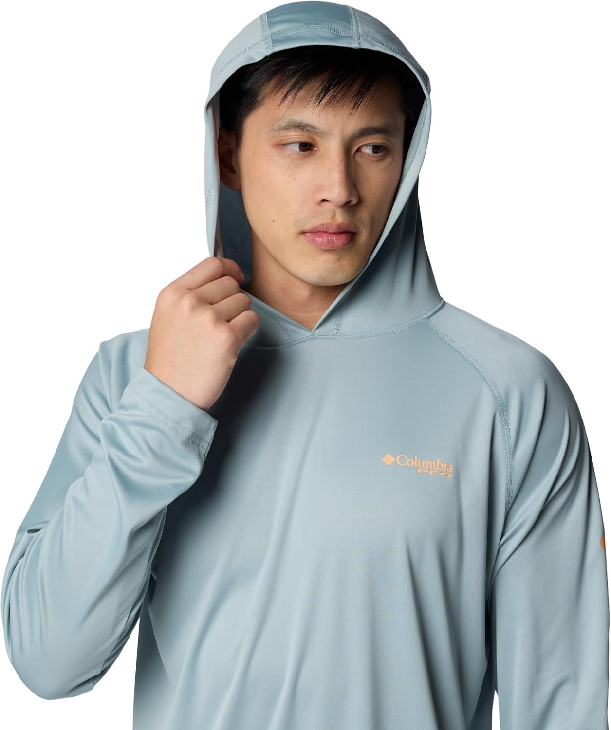 image:imageColumbia Mens PFG Terminal Tackle HoodieCrushed BlueBright Nectar Logo
