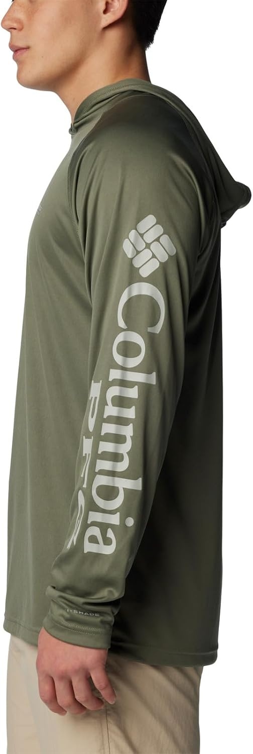 image:imageColumbia Mens PFG Terminal Tackle HoodieCypressCool Grey Logo
