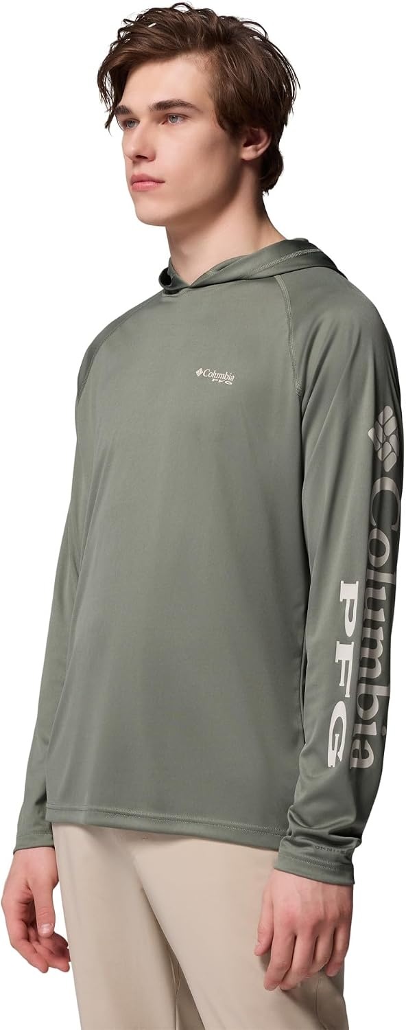 image:imageColumbia Mens PFG Terminal Tackle HoodieCypressDark Stone Logo