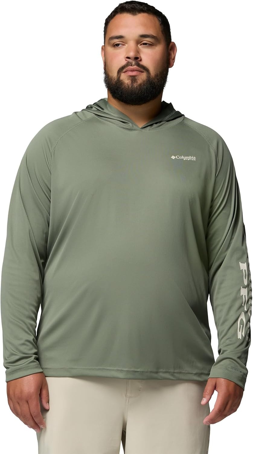 image:imageColumbia Mens PFG Terminal Tackle HoodieCypressDark Stone Logo