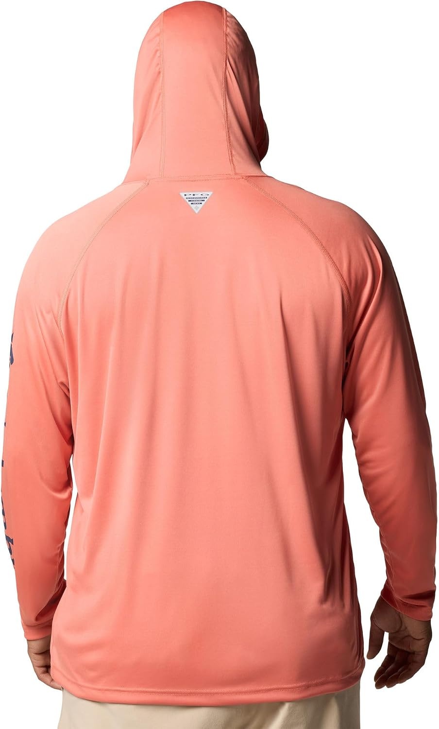 image:imageColumbia Mens PFG Terminal Tackle HoodieFaded PeachCollegiate Navy Logo