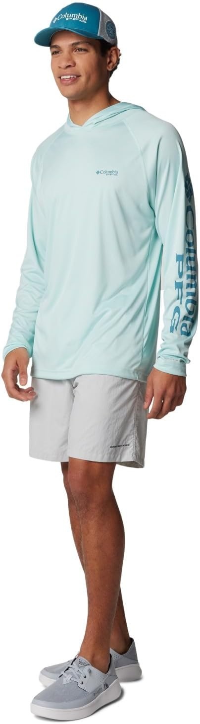 image:imageColumbia Mens PFG Terminal Tackle HoodieIcy MornCanyon Blue Logo