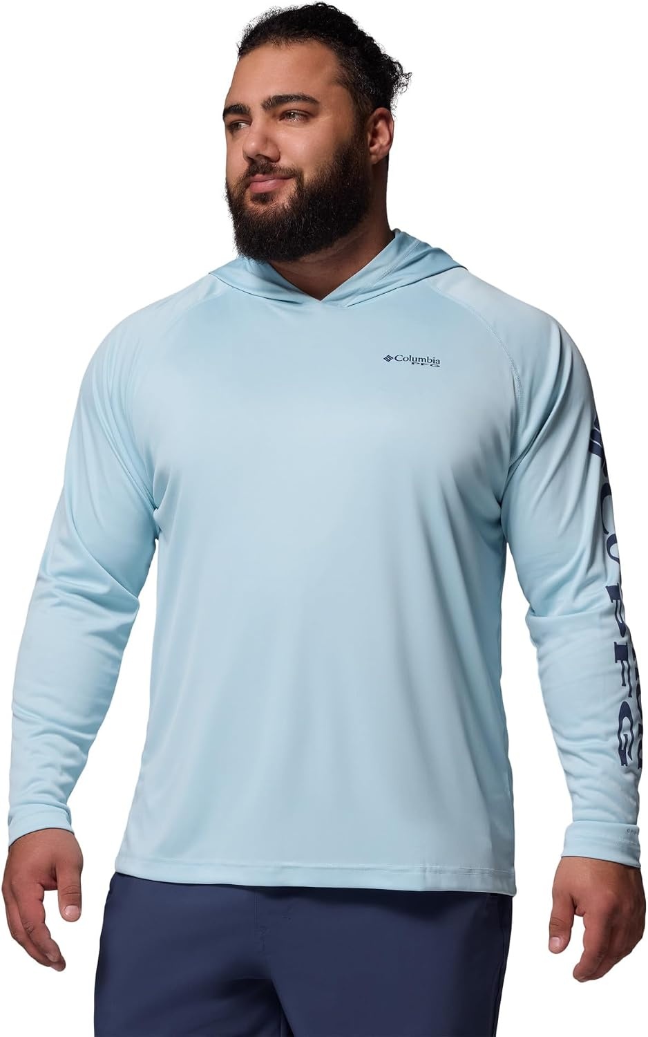 image:imageColumbia Mens PFG Terminal Tackle HoodieMarine LightNocturnal Logo