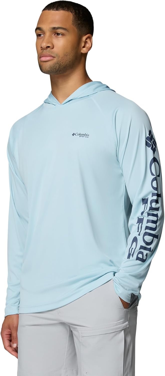 image:imageColumbia Mens PFG Terminal Tackle HoodieMarine LightNocturnal Logo