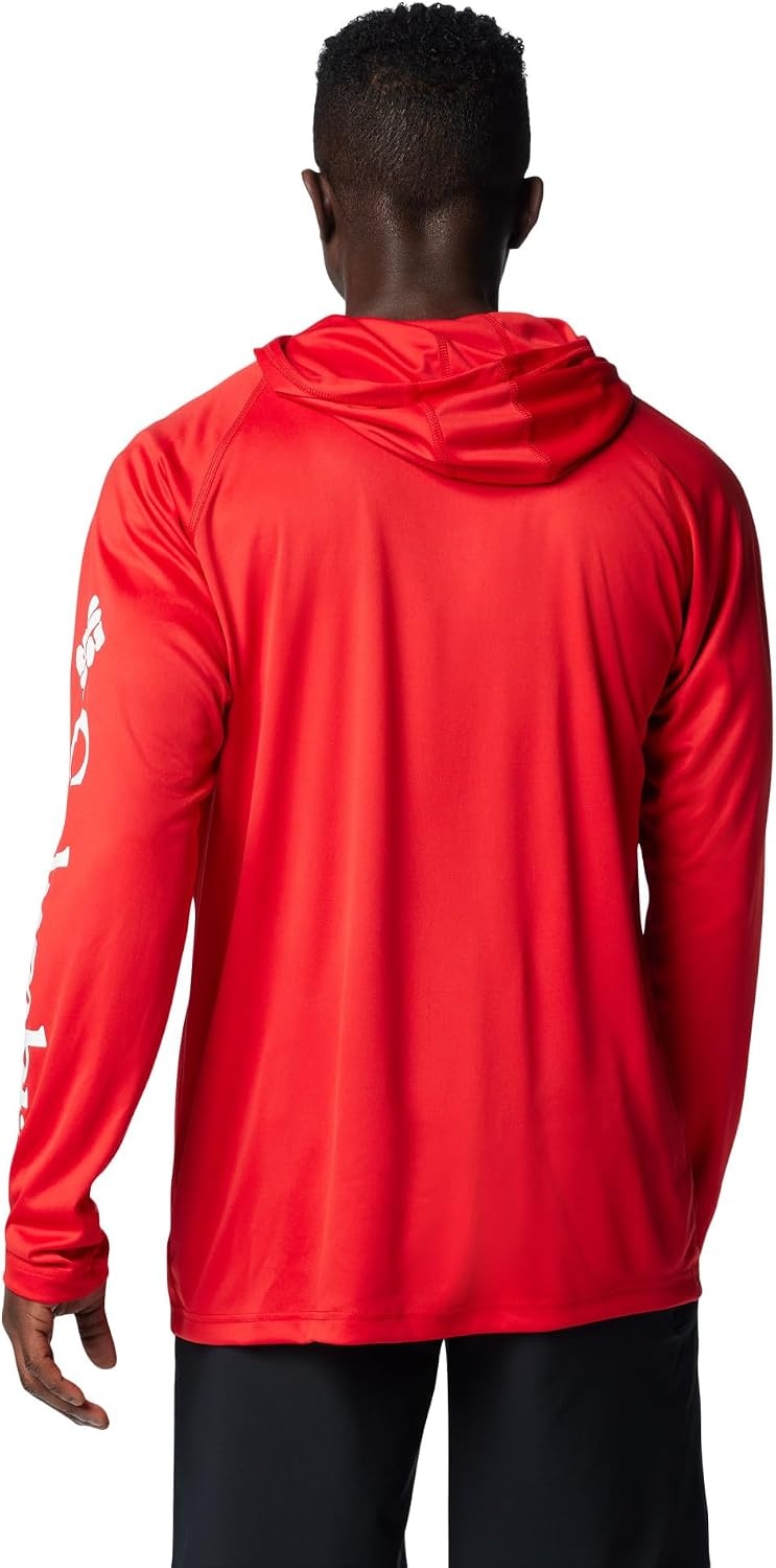 image:imageColumbia Mens PFG Terminal Tackle HoodieRed SparkWhite Logo