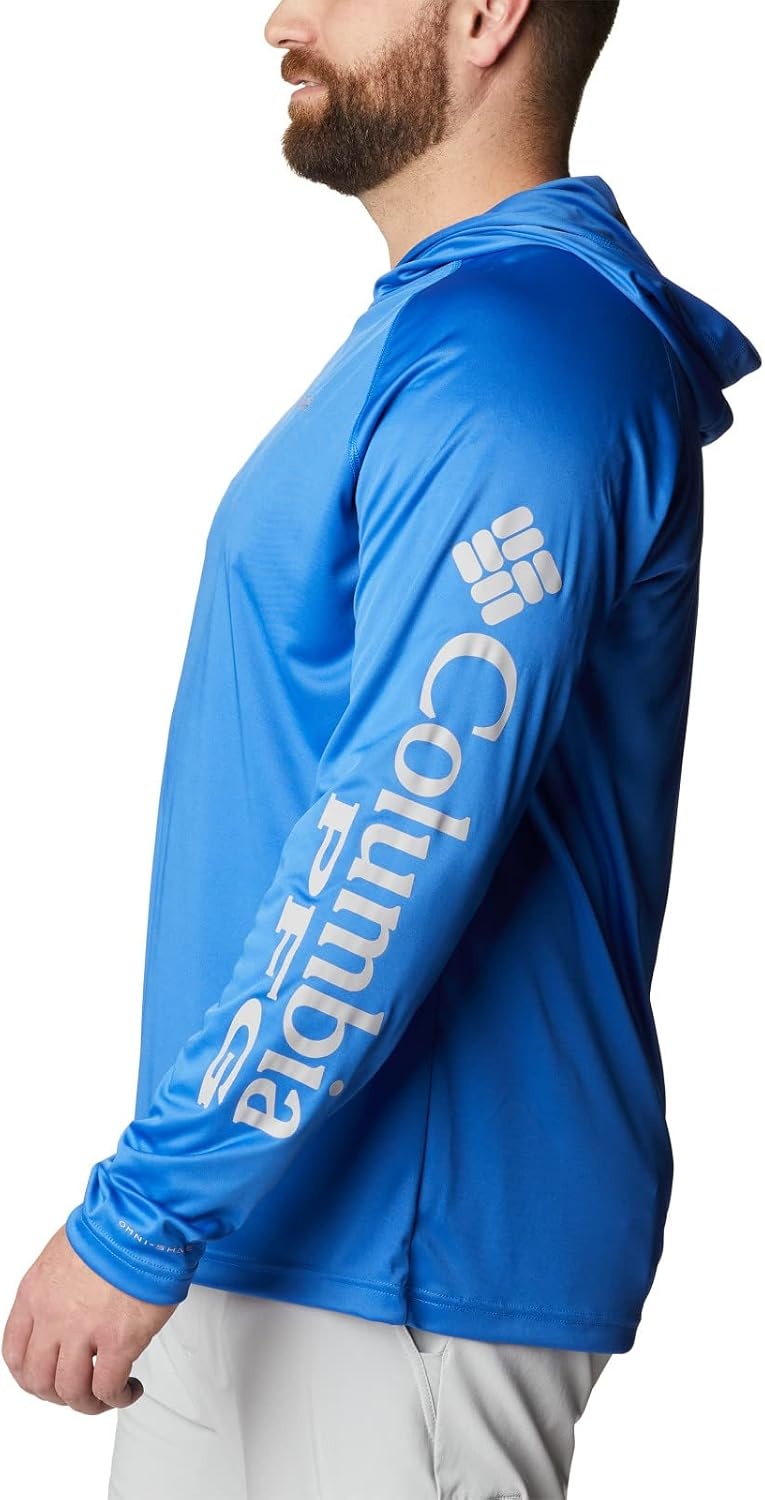 image:imageColumbia Mens PFG Terminal Tackle HoodieVivid BlueCool Grey Logo