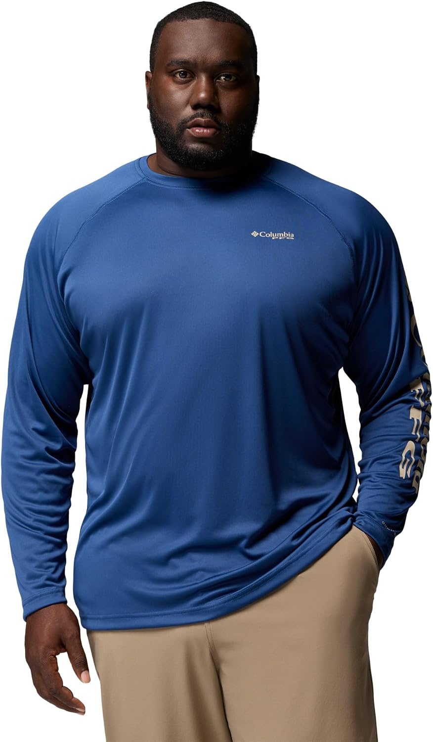 image:imageColumbia Mens PFG Terminal Tackle Long Sleeve ShirtCarbonAncient Fossil Logo