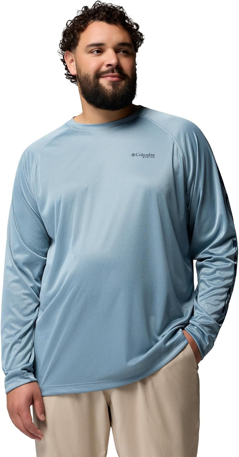 image:imageColumbia Mens PFG Terminal Tackle Long Sleeve ShirtDockside Blue HeatherCollegiate Navy