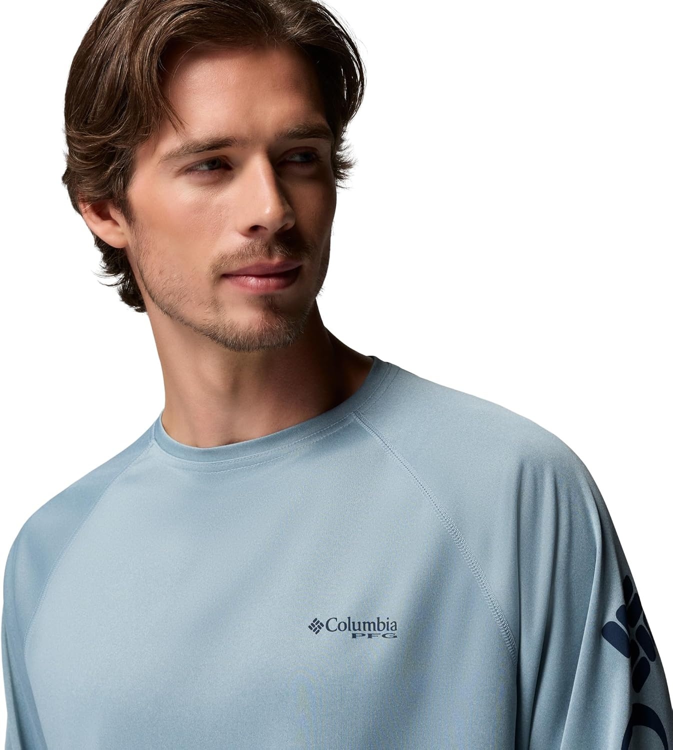 image:imageColumbia Mens PFG Terminal Tackle Long Sleeve ShirtDockside Blue HeatherCollegiate Navy