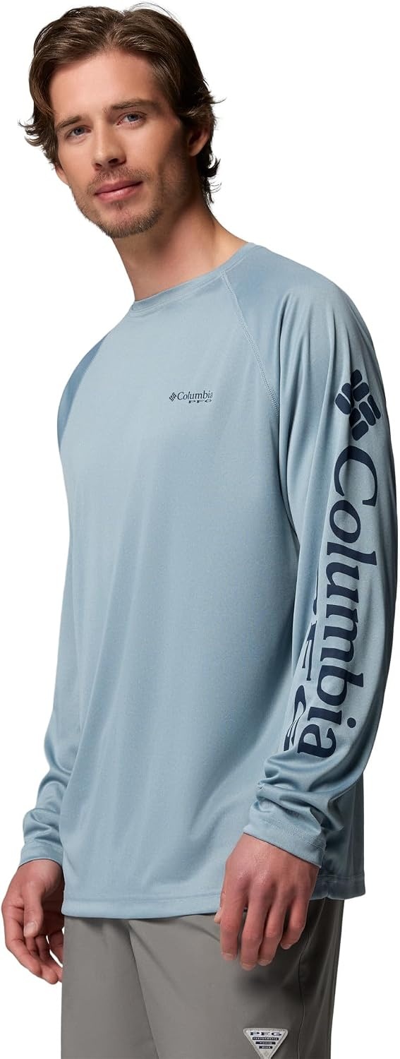 image:imageColumbia Mens PFG Terminal Tackle Long Sleeve ShirtDockside Blue HeatherCollegiate Navy
