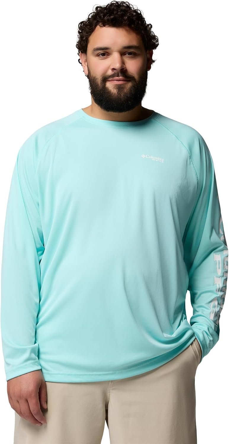 image:imageColumbia Mens PFG Terminal Tackle Long Sleeve ShirtGulf StreamWhite Logo