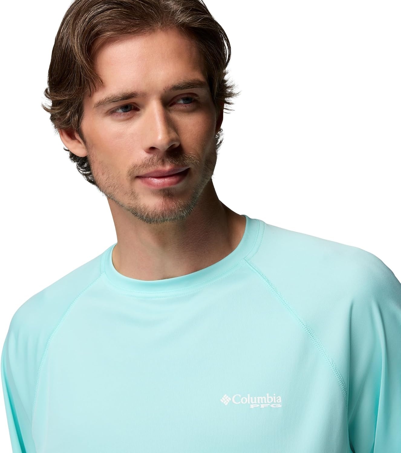 image:imageColumbia Mens PFG Terminal Tackle Long Sleeve ShirtGulf StreamWhite Logo