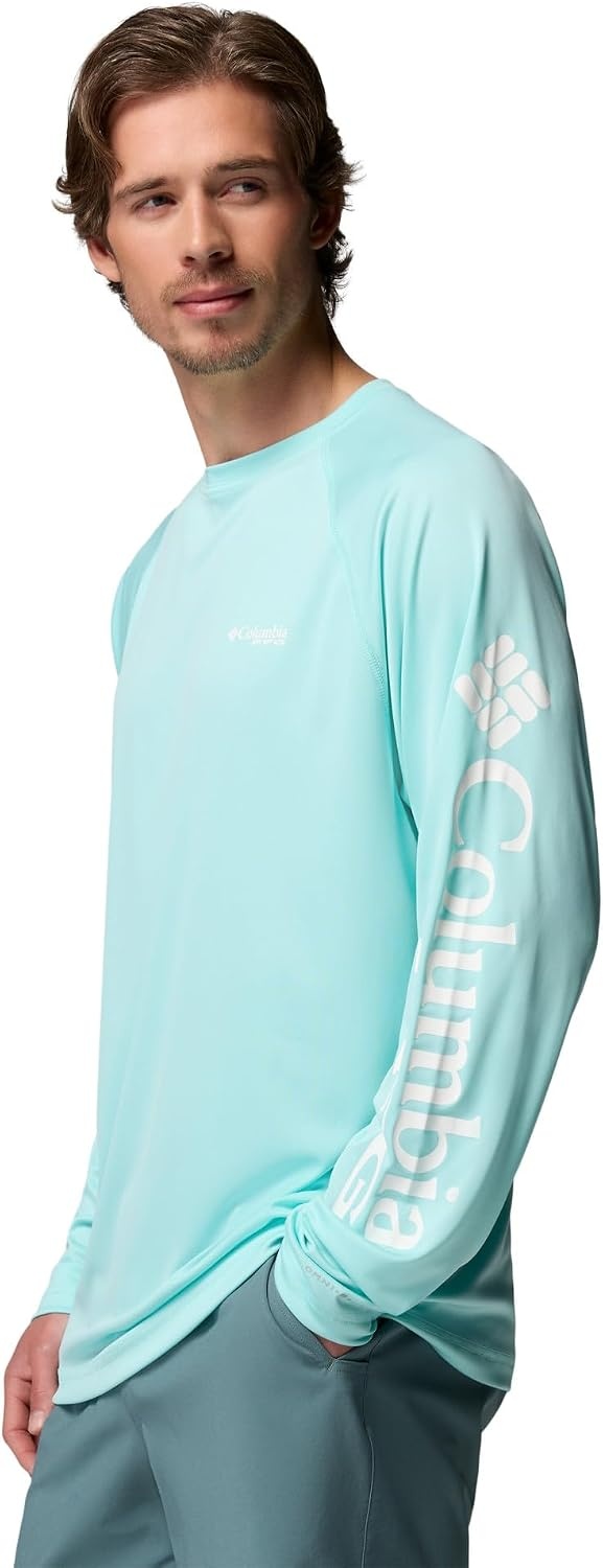 image:imageColumbia Mens PFG Terminal Tackle Long Sleeve ShirtGulf StreamWhite Logo